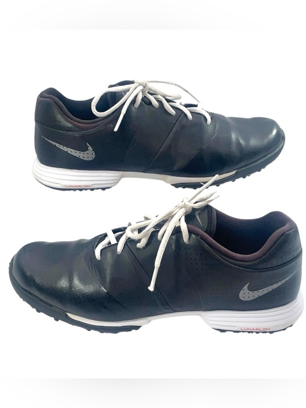 Nike Lunar Control Golf Shoes Women’s Size 8 Black White Spikes